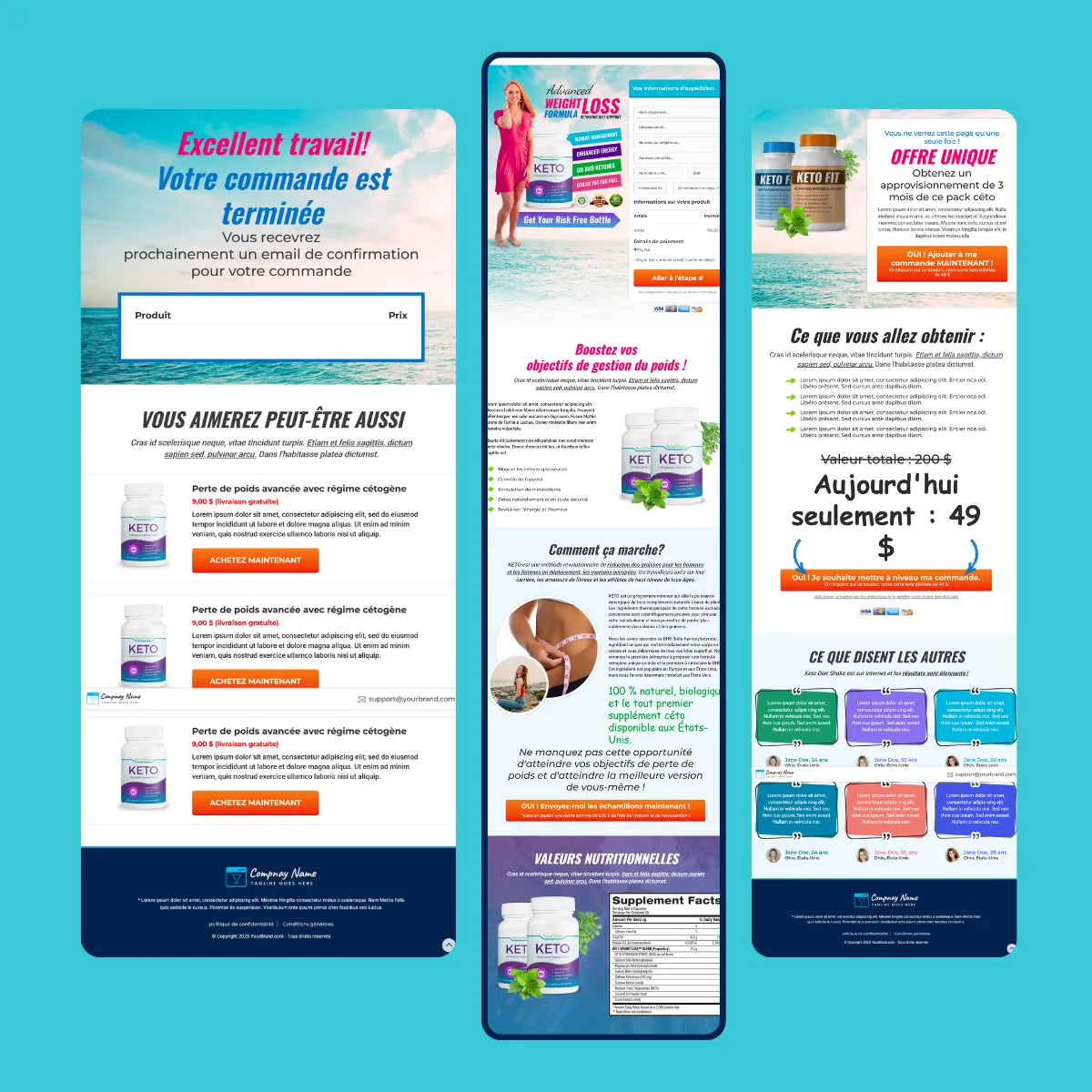 Étude de cas page de vente produit minceur ayant généré 76000 euros en 2 mois grâce au copywriting persuasif